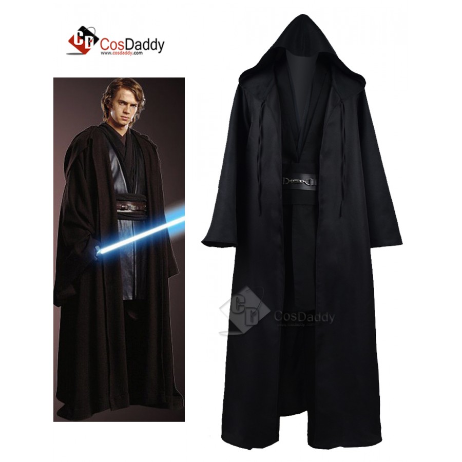 Star Wars Anakin Jedi Tunic Black Costume